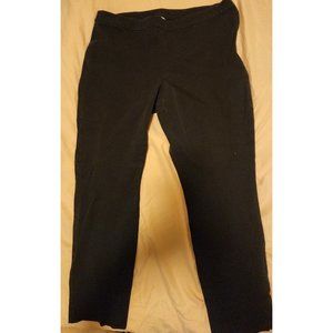 1901 Nordstrom Black Slimming 4-Way Stretch Ankle Skinny Cotton Blend Pants 12